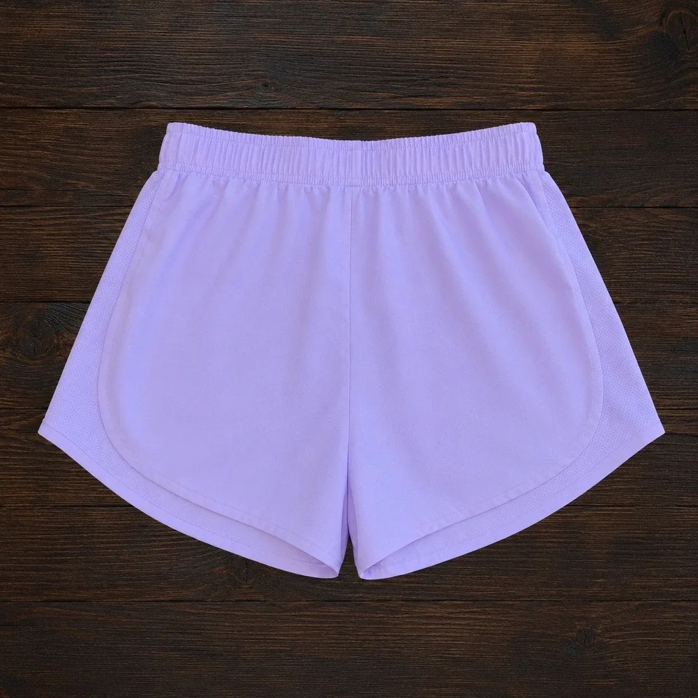 Nike Tempo Womens Running Shorts M Mesh Purple Lilac Lavender Dri Fit Track 3